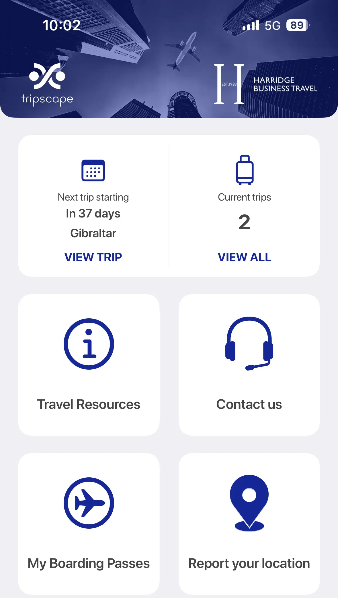 Harridge Business Travel trip planning