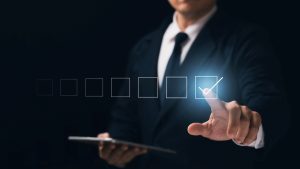 digital concept of checklist