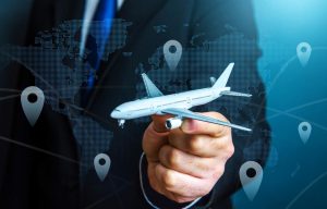 Civil aviation and commercial airlines. Travel and business trips. Transport system and infrastructure
